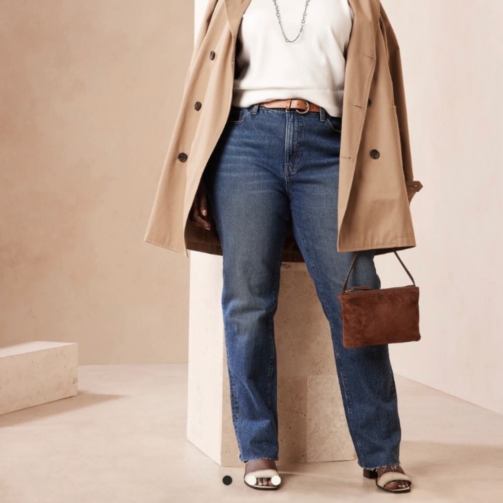 Banana republic curved slouch jeans